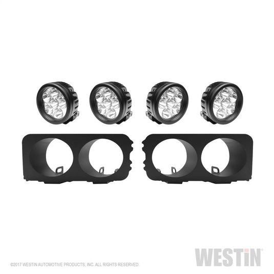 Westin Universal Light Kit for Outlaw/ProMod Front Bumper - Textured Black | wes58-9905