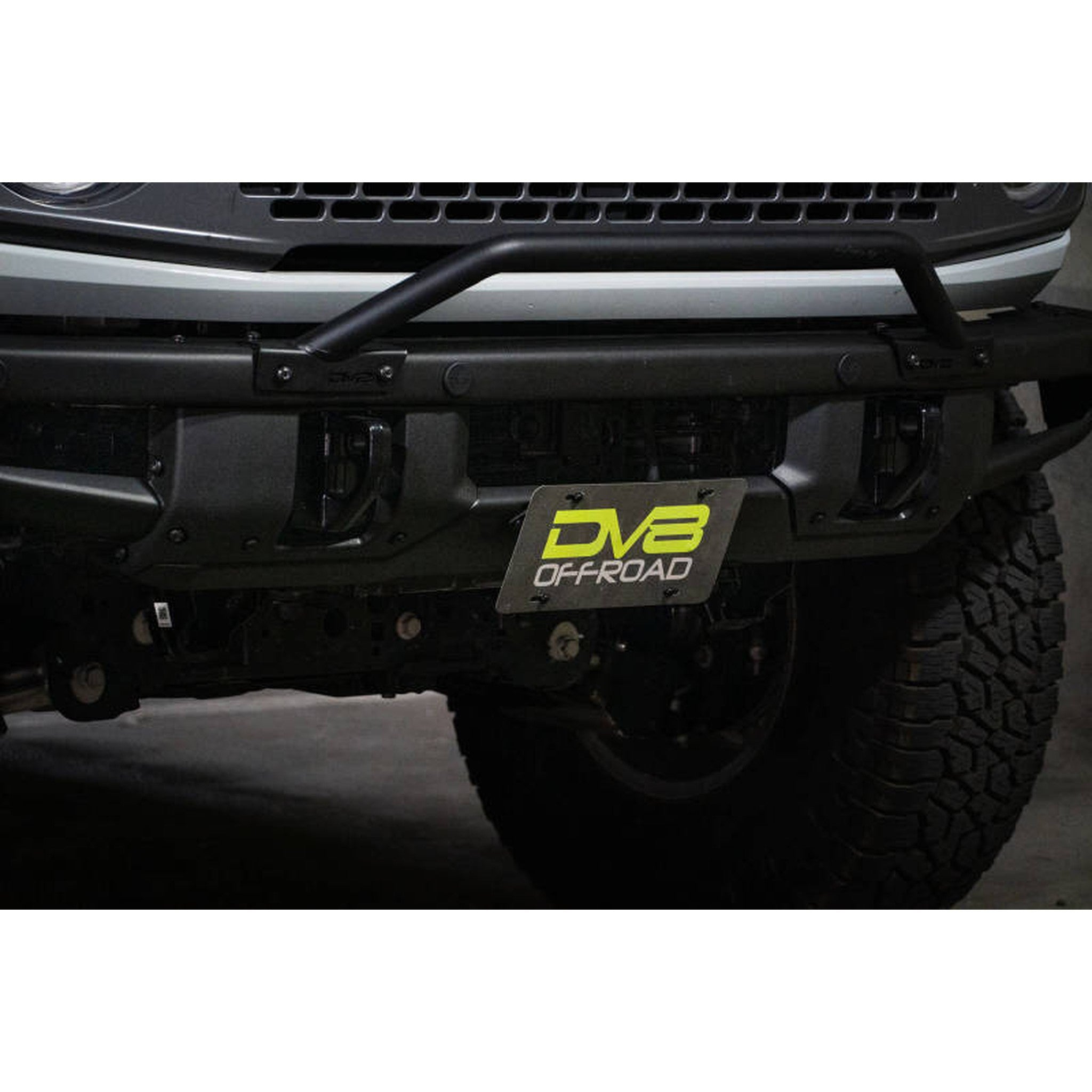 DV8 Offroad Factory Front Bumper Licence Relocation Bracket - Front for 2021+ Ford Bronco | dveLPBR-01