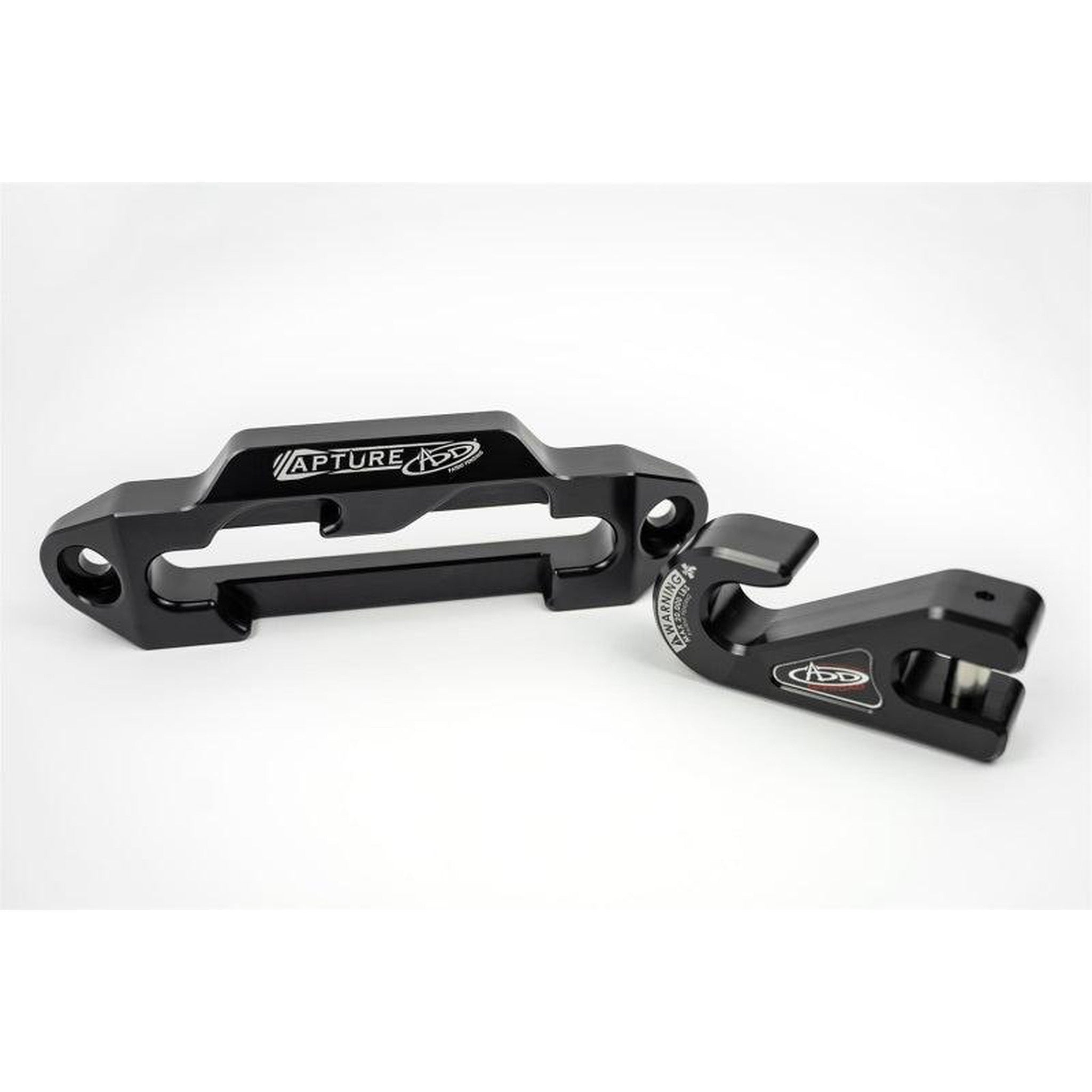 Addictive Desert Designs 1-5/16in Winch Fairlead Plate w/ Recessed Round End Hook - Black | AC99157590NA