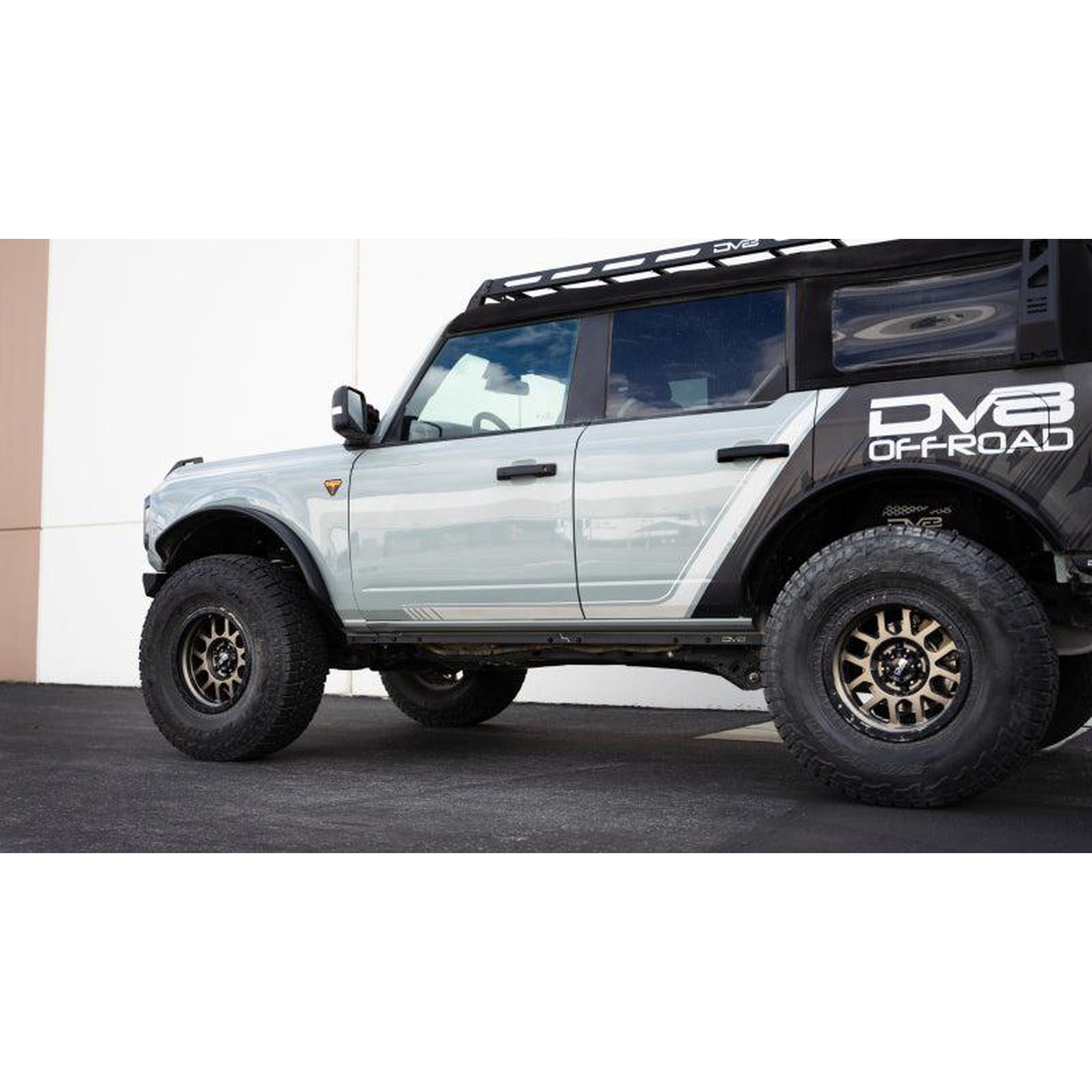 DV8 Offroad Pinch Weld Covers for 2021+ Ford Bronco 4-door | dveSRBR-03