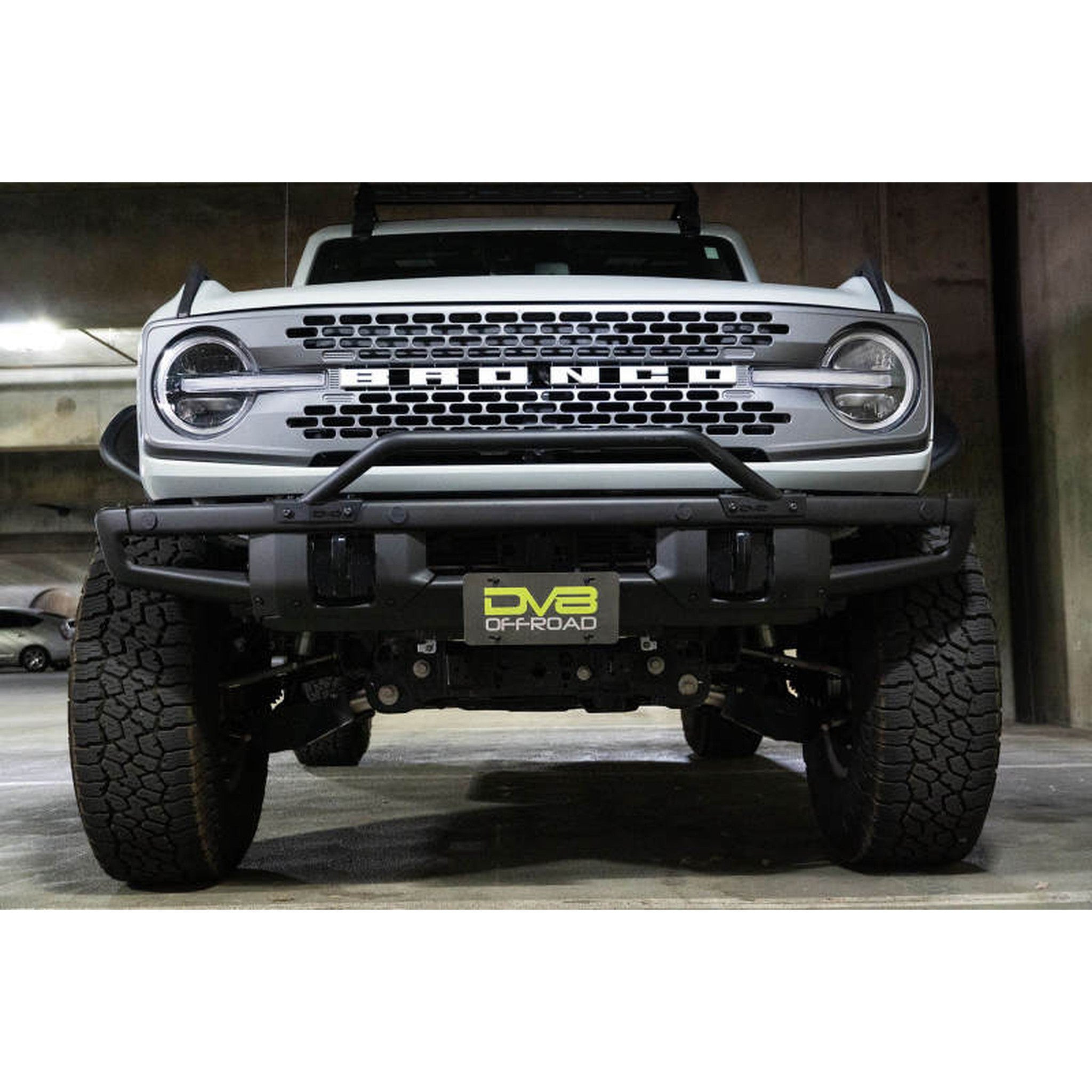 DV8 Offroad Factory Front Bumper Licence Relocation Bracket - Front for 2021+ Ford Bronco | dveLPBR-01