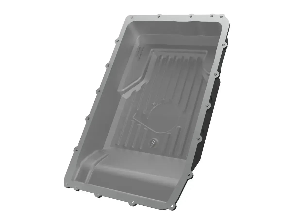 aFe Pro Series Rear Transmission Pan 10R60/10R80 Black w/ Machined Fins - 2021+ Ford Bronco | 46-71330B