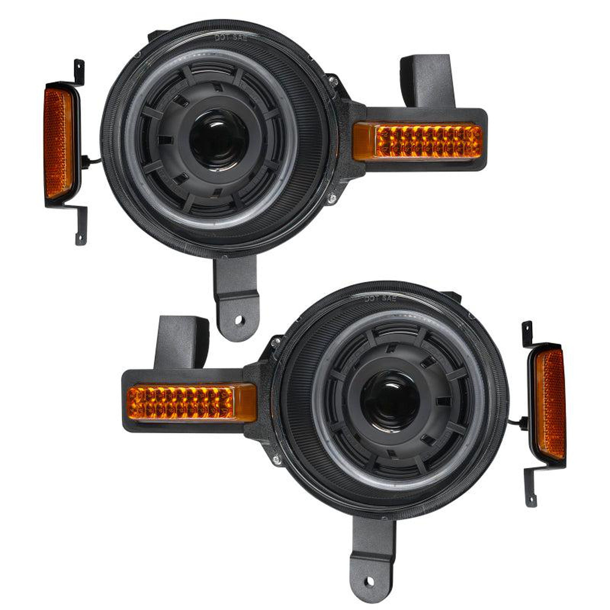 Oracle Oculus Bi-LED Projector Headlights - Amber/White Switchback for 2021+ Ford Bronco