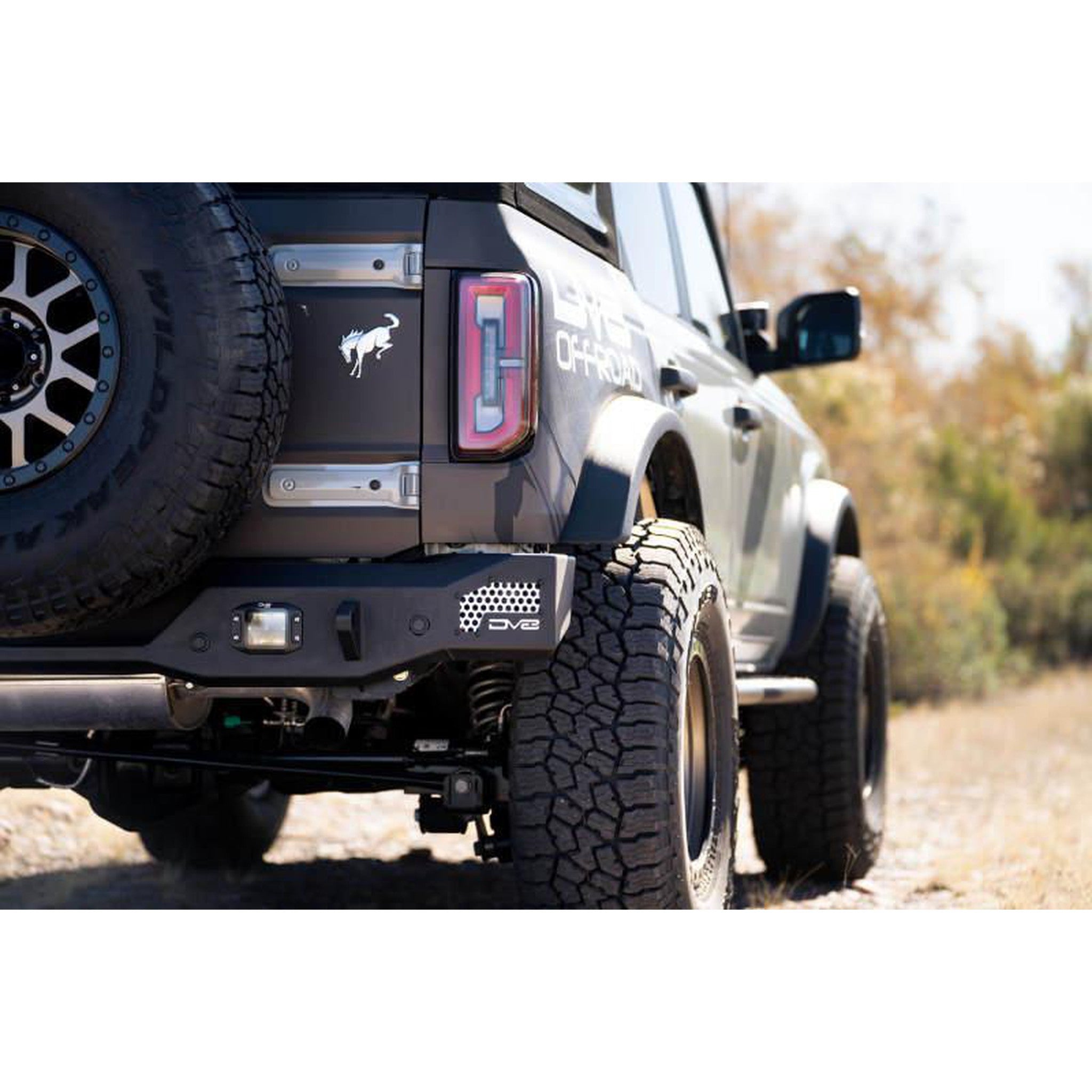 DV8 Offroad MTO Series Rear Bumper for 2021+ Ford Bronco | dveRBBR-01