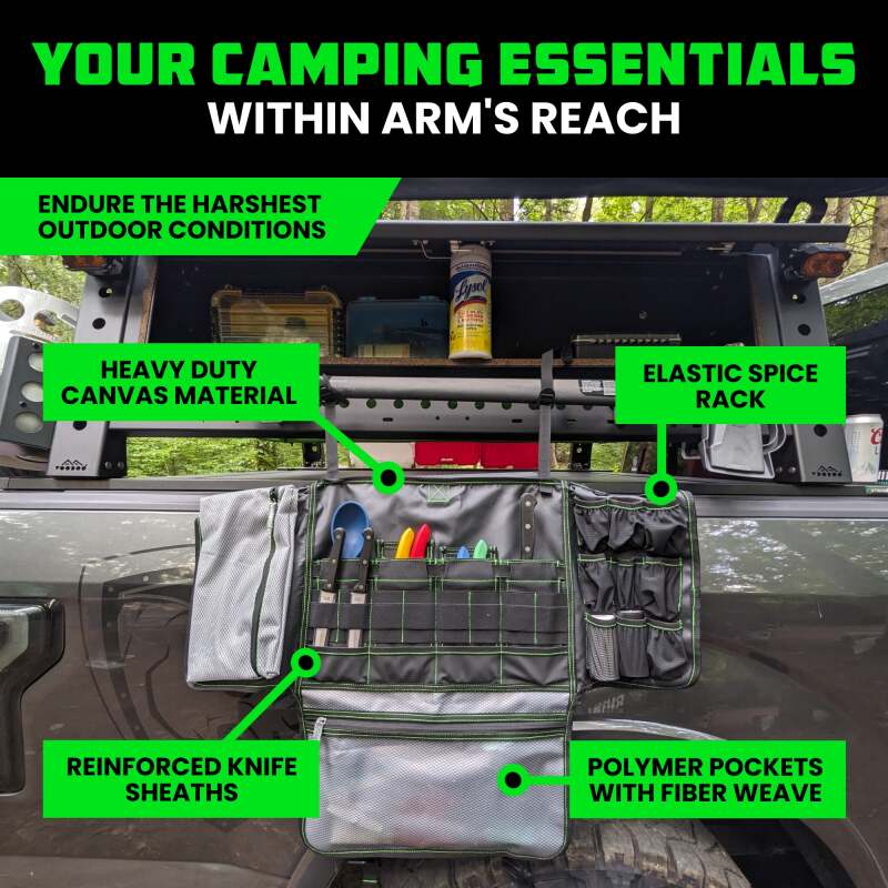 Rhino USA Camp Kitchen Organizer Bag (Black) | AC-SBCAMPKIT-BLK