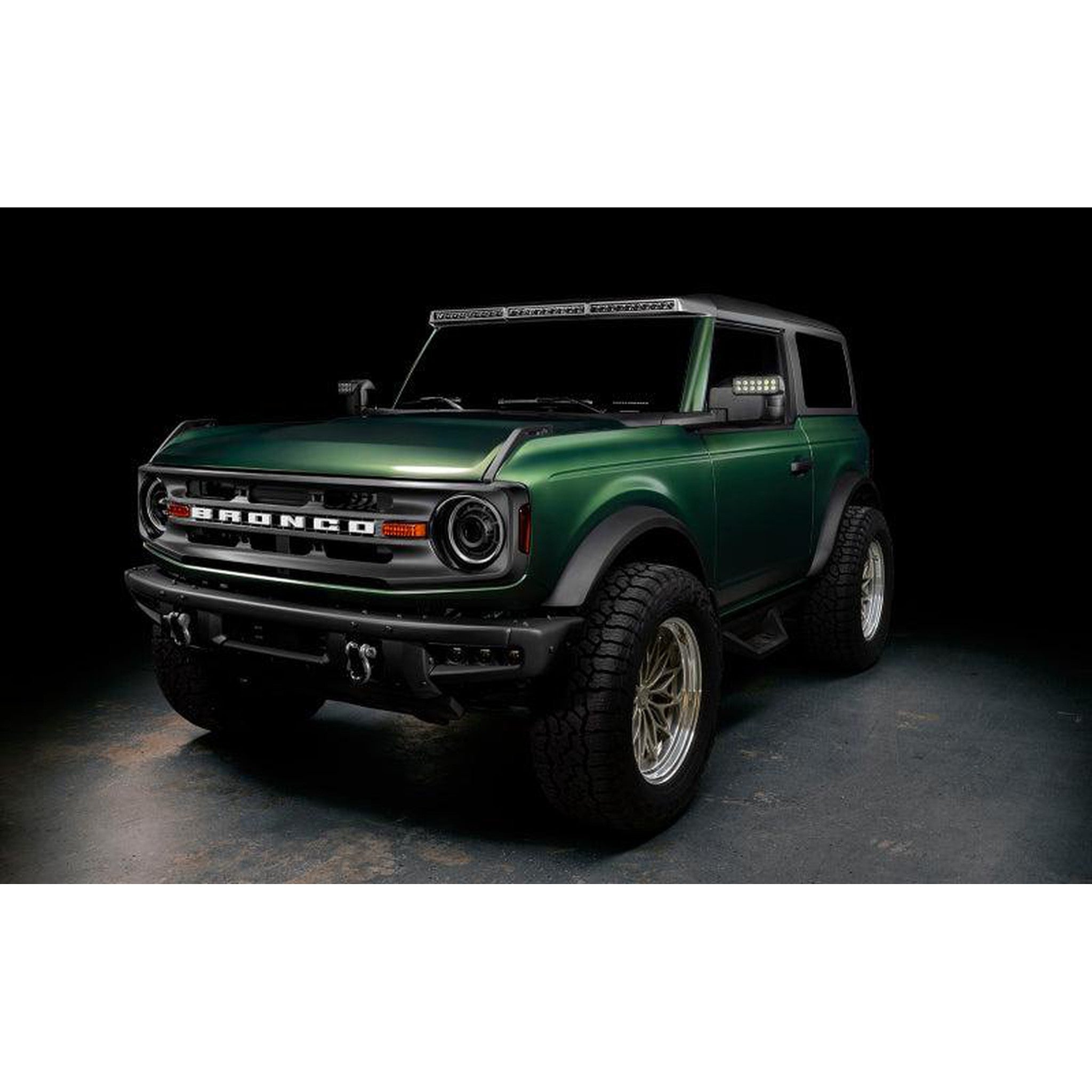 Oracle Integrated Carbonized Gray Windshield Roof LED Light Bar System for 2021+ Ford Bronco