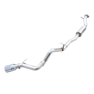 AWE Tuning 2021+ Ford Bronco 0FG Single Rear Exit Exhaust w/Chrome Silver Tip & Bash Guard