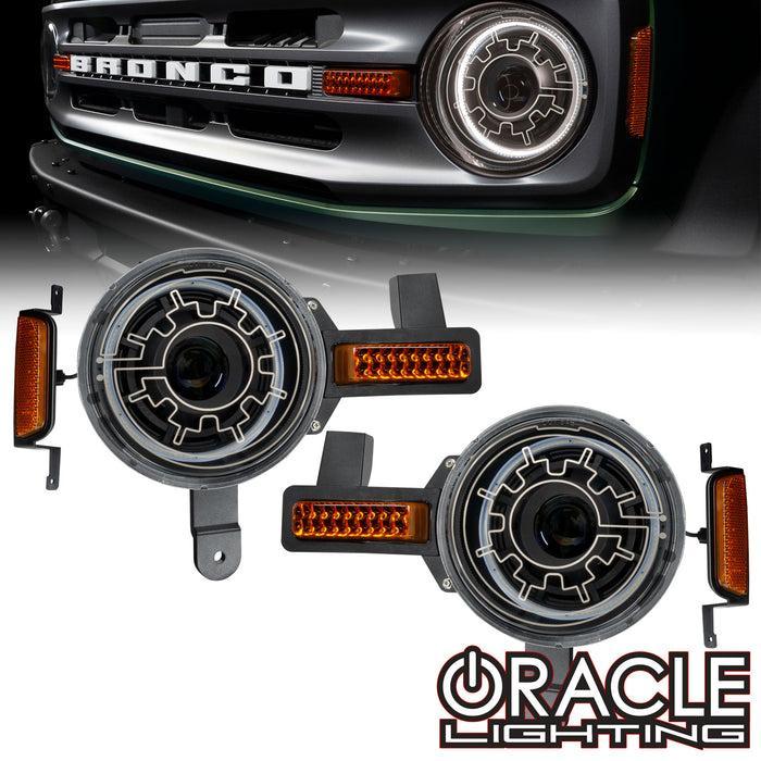 Oracle Oculus Bi-LED Projector Headlights w/ Heated Lenses 2021+ Ford Bronco | 5886-111