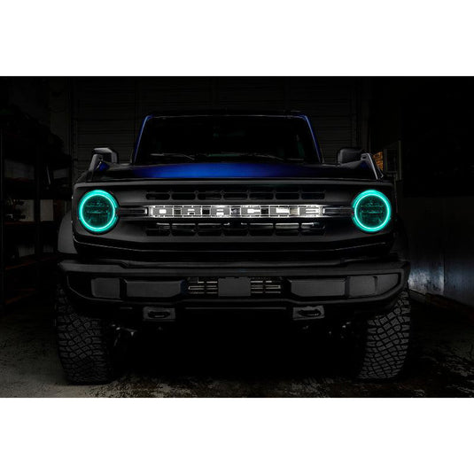 Oracle Base Headlight LED Halo Kit - ColorSHIFT - w/ Simple Controller for 2021+ Ford Bronco