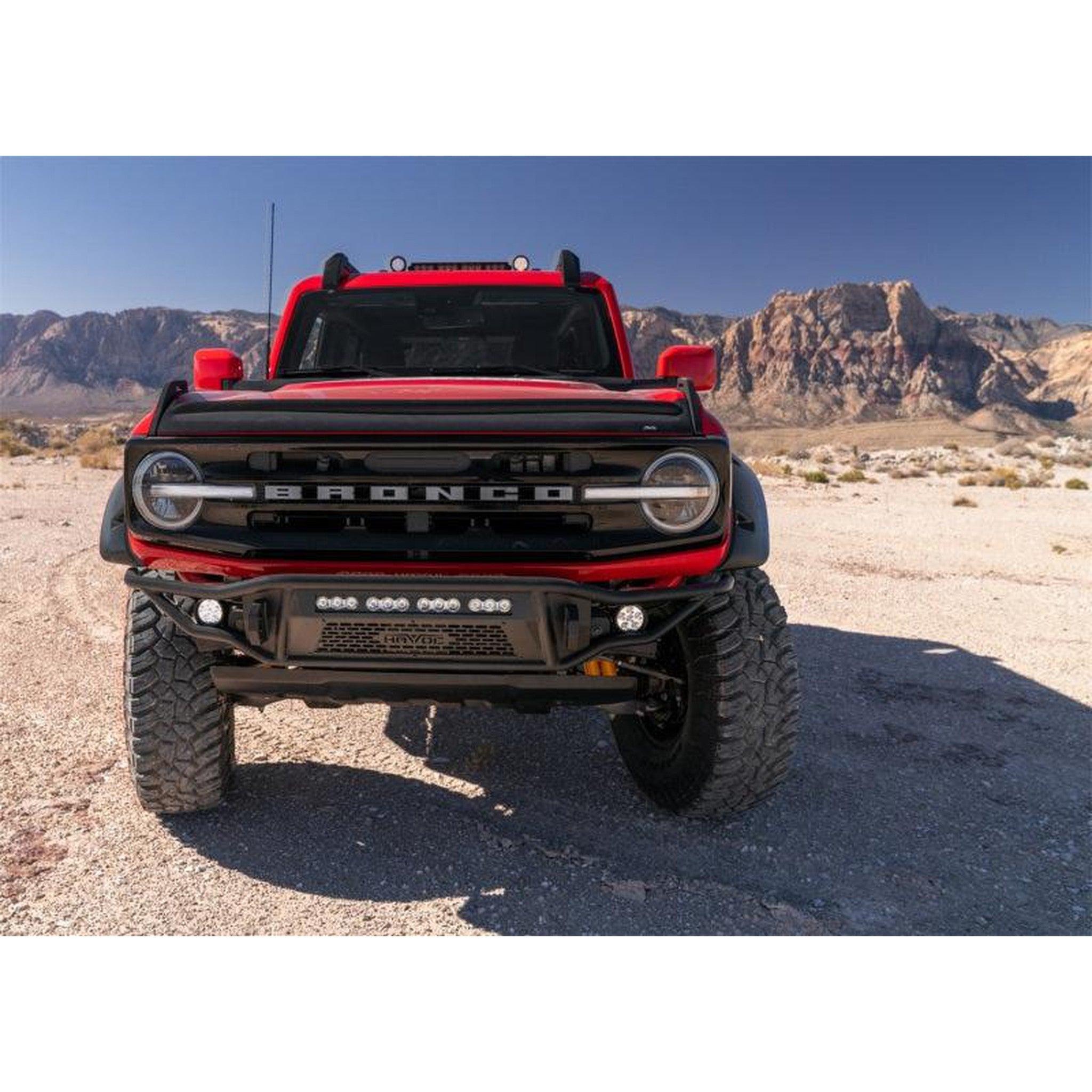 AVS Aeroskin II Textured Low Profile Hood Shield - Black for 2021+ Ford Bronco | avs436183