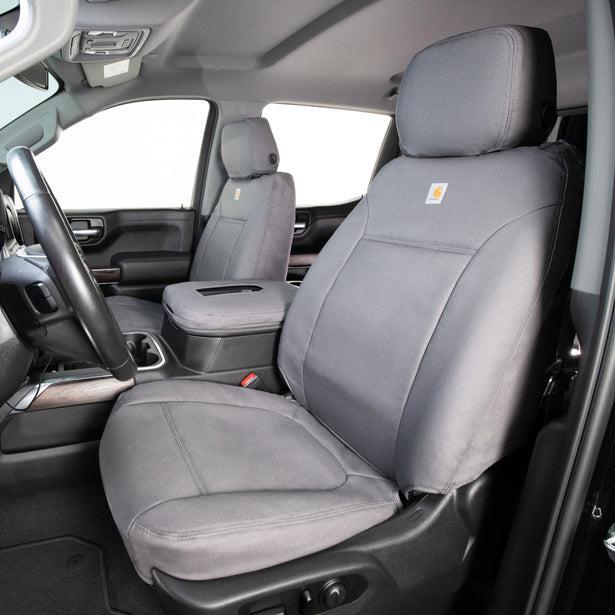 Covercraft Carhartt PrecisionFit Custom Front Row Seat Covers Gravel 21-25 Ford Bronco | GTF4319ABCAGY
