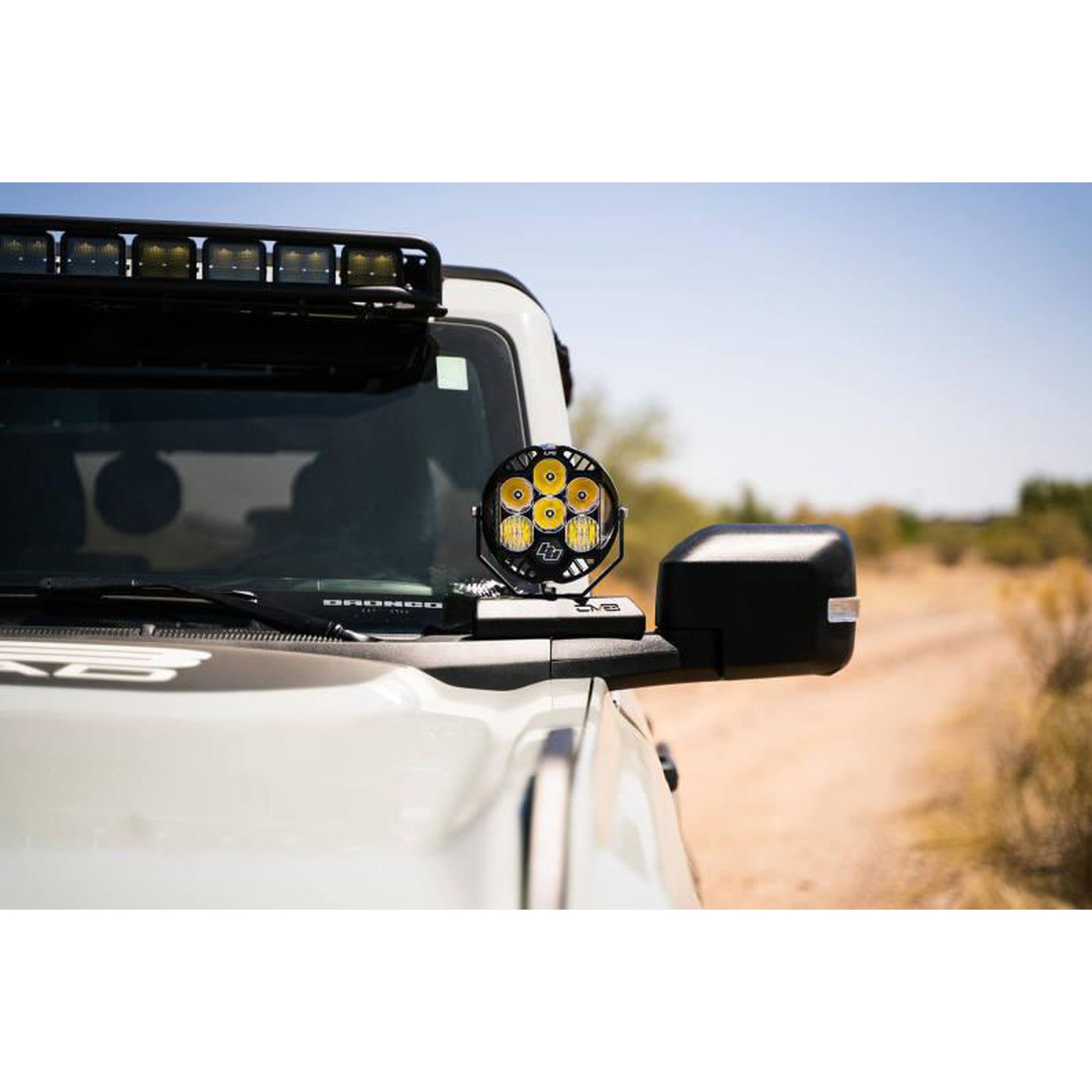 DV8 Offroad A-Pillar Pod Light Mounts for 2021+ Ford Bronco | dveLBBR-02