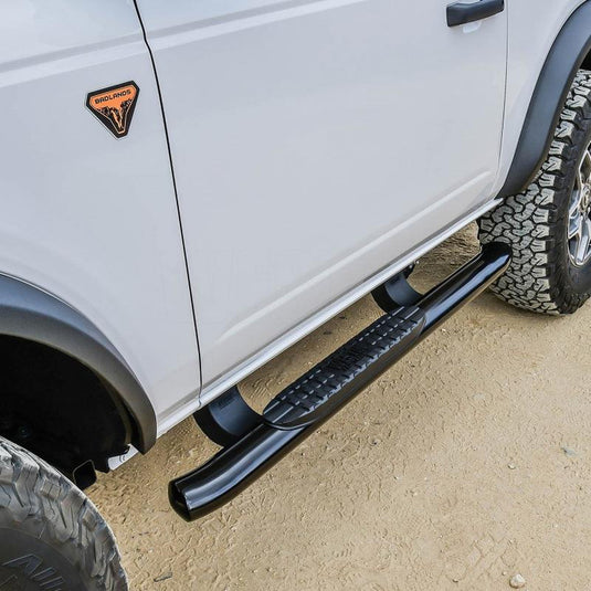 Westin PRO TRAXX 4 Oval Nerf Step Bars - Textured Black for 2021+ Ford Bronco 2 Door | wes21-24185
