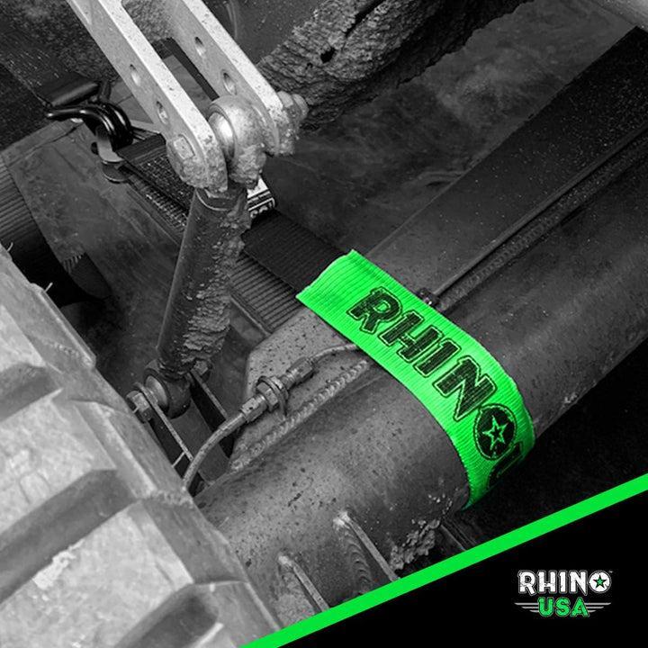 Rhino USA Axle Tie Down Straps (4-Pack) 2In X 38In - Black | RNO-AXLESTRAPS