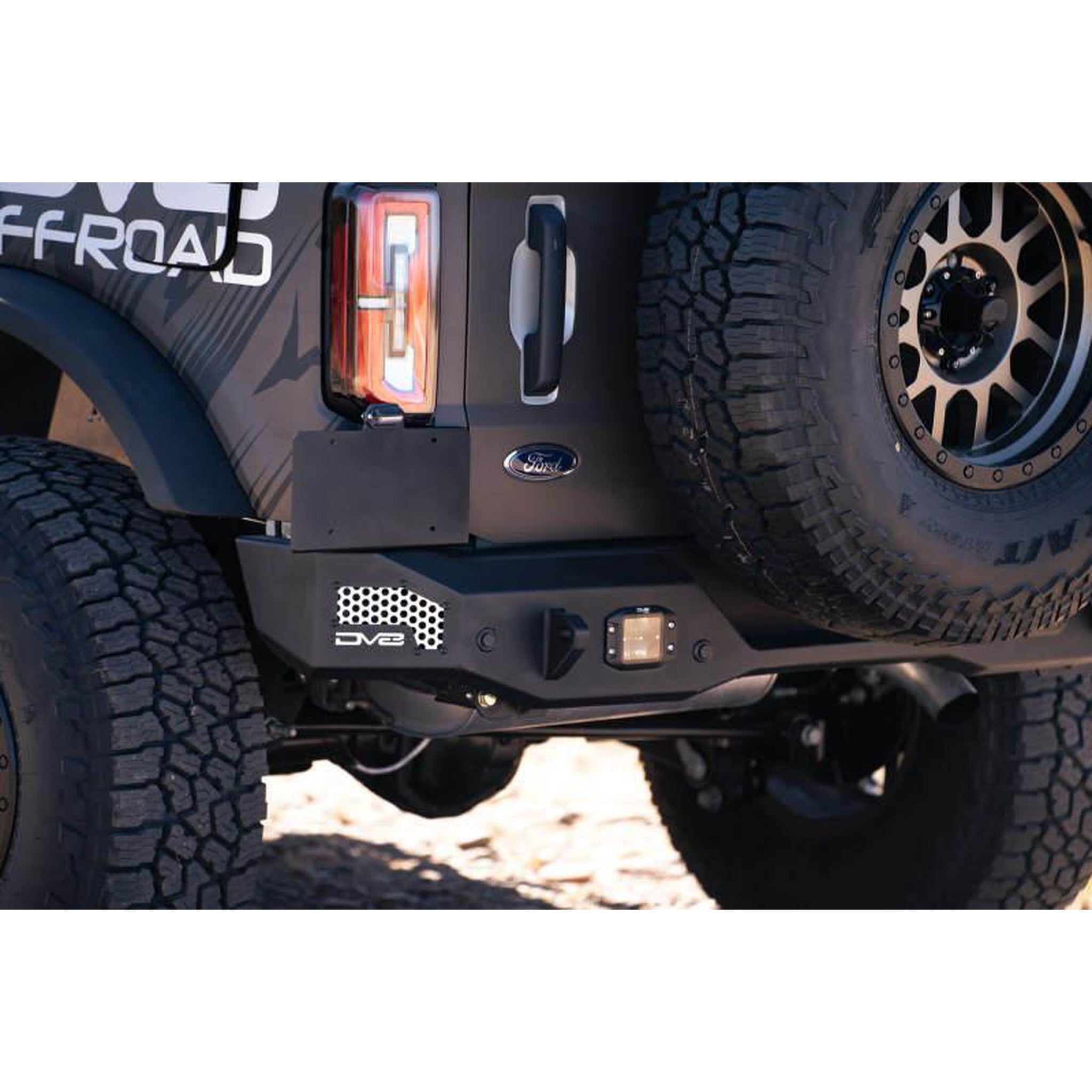 DV8 Offroad MTO Series Rear Bumper for 2021+ Ford Bronco | dveRBBR-01