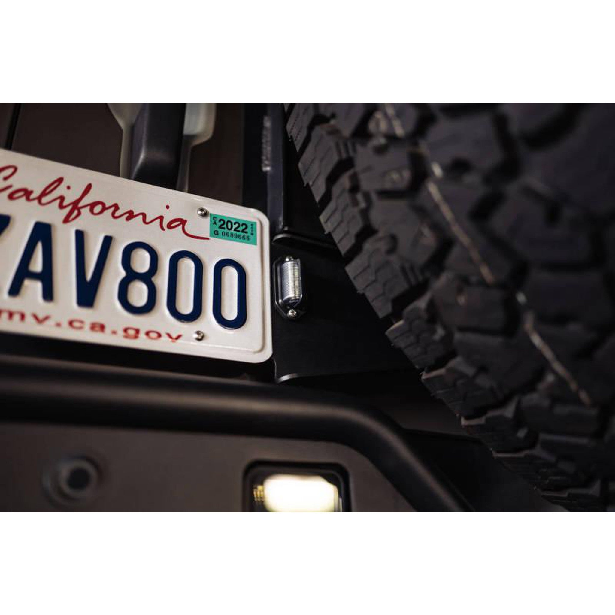 DV8 Offroad Rear License Plate Relocation Bracket for 2021+ Ford Bronco | dveLPBR-03