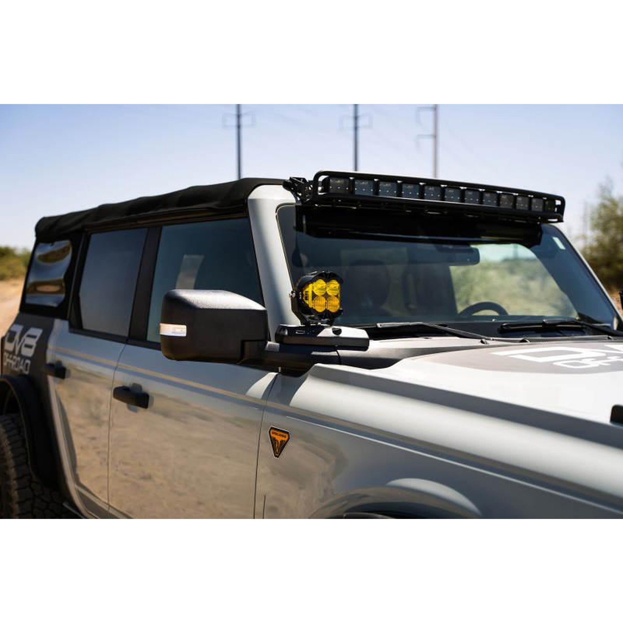 DV8 Offroad A-Pillar Pod Light Mounts for 2021+ Ford Bronco | dveLBBR-02