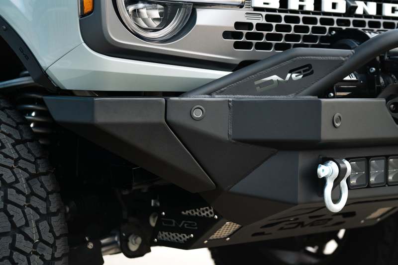 DV8 Offroad FS-15 Series Modular Front Bumper Winch Ready w/ Auxiliary Light Mounts for 2021+ Ford Bronco | dveFBBR-02