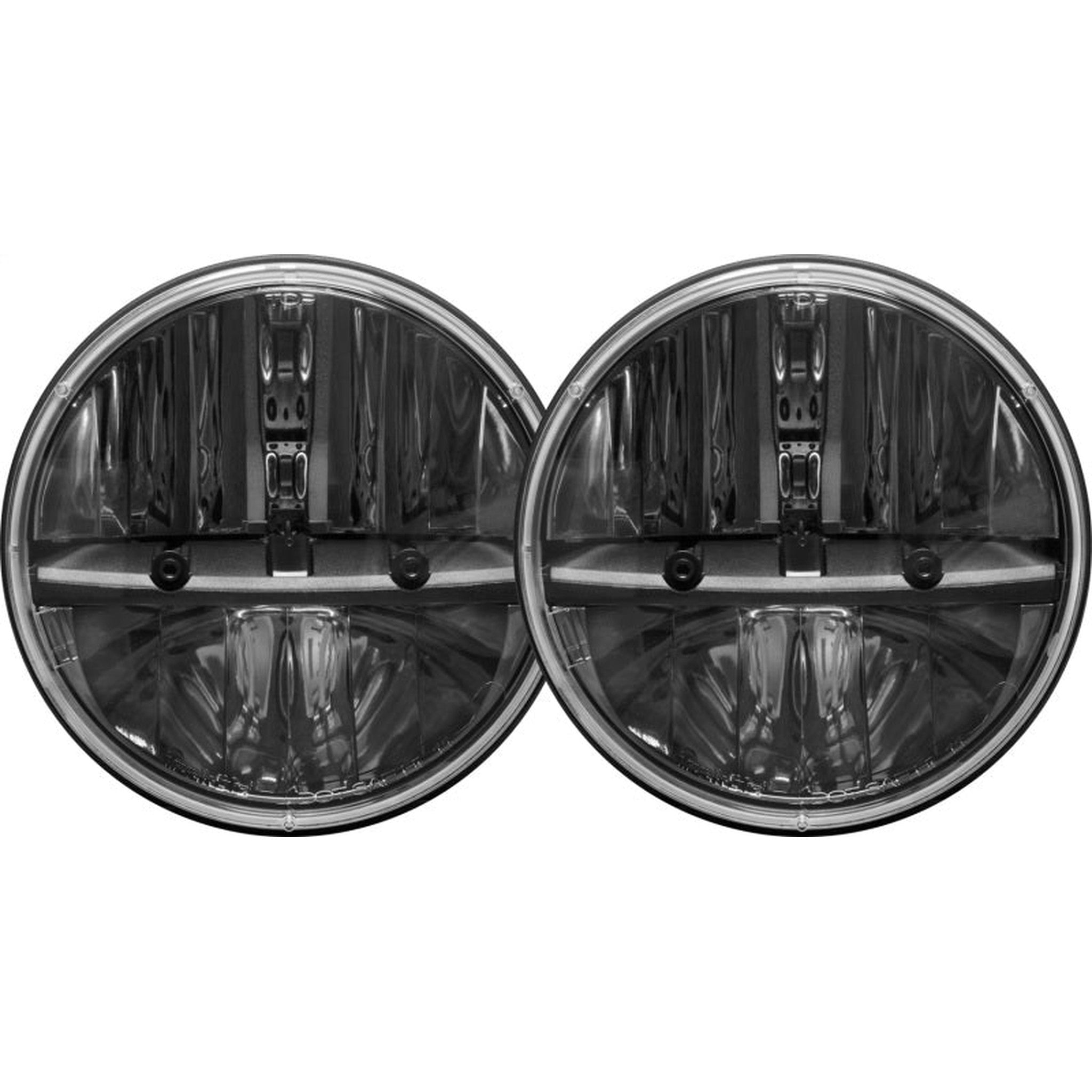 Rigid Industries 7in Round Headlights w/ H13 to H4 Adaptors - Set of 2