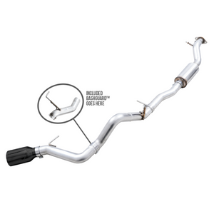 AWE Tuning 2021+ Ford Bronco 0FG Single Rear Exit Exhaust w/Diamond Black Tip & Bash Guard