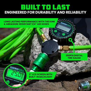 Rhino USA Multi-Tire Inflation Kit (4-Wheel)(Green) | AC-TI4W-GRN