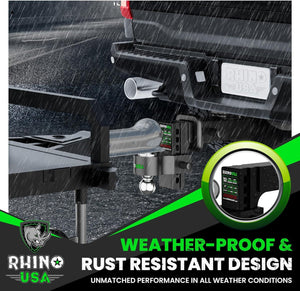 Rhino USA 6In Heavy Duty Drop Hitch - 2.5In (Black) | RG-HTDROP2.56-BLK