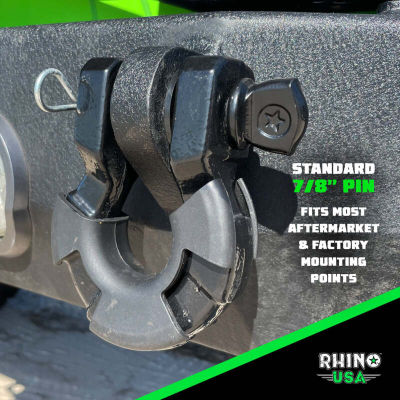 Rhino USA 8T Super Shackle 2-Pack (Blue) | SUPERSHACK-BLU