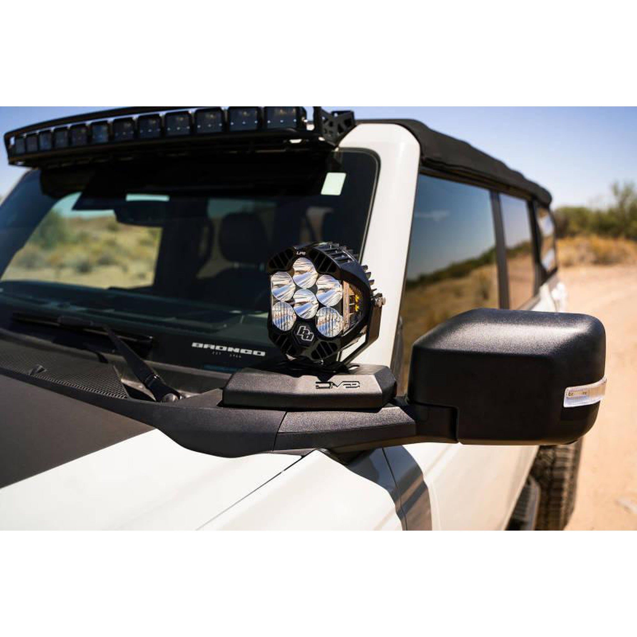 DV8 Offroad A-Pillar Pod Light Mounts for 2021+ Ford Bronco | dveLBBR-02