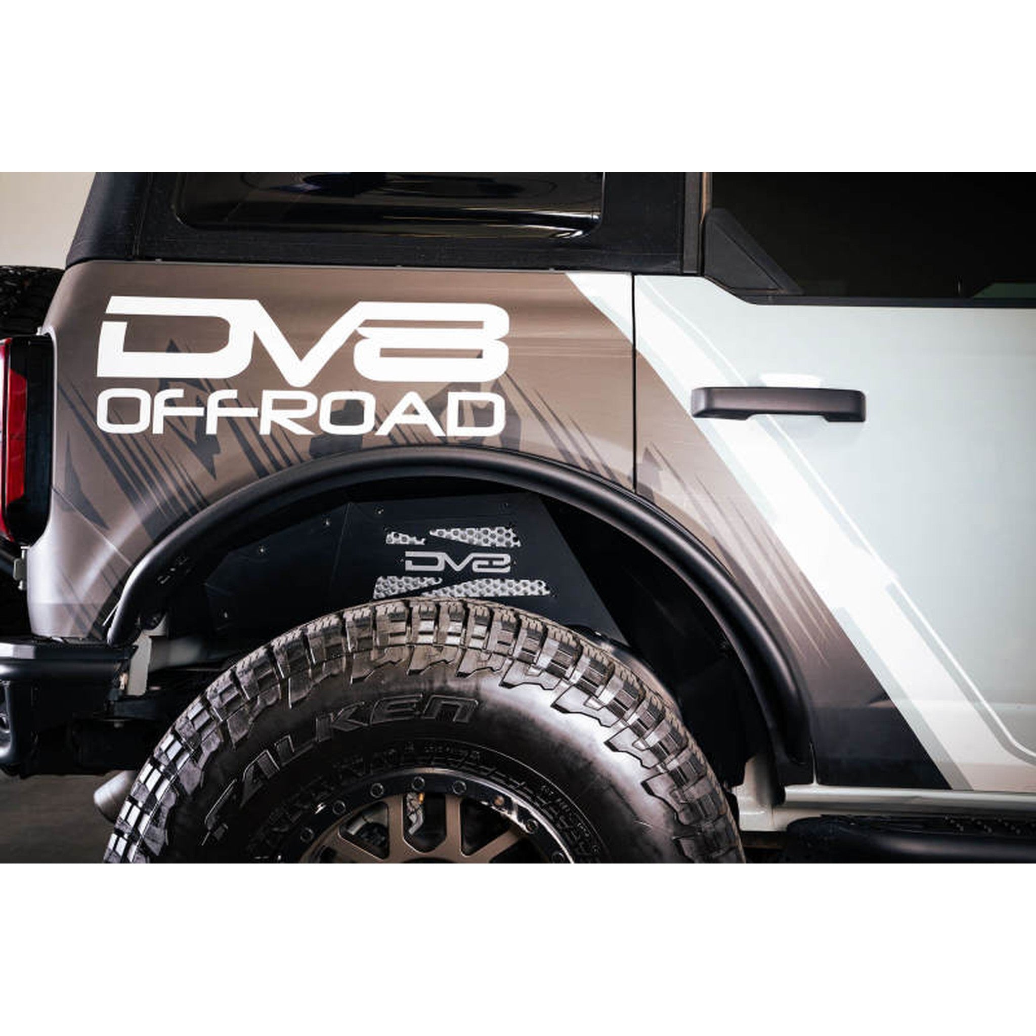 DV8 Offroad Rear Inner Fender Liners for 2021+ Ford Bronco | dveINFEND-05RB