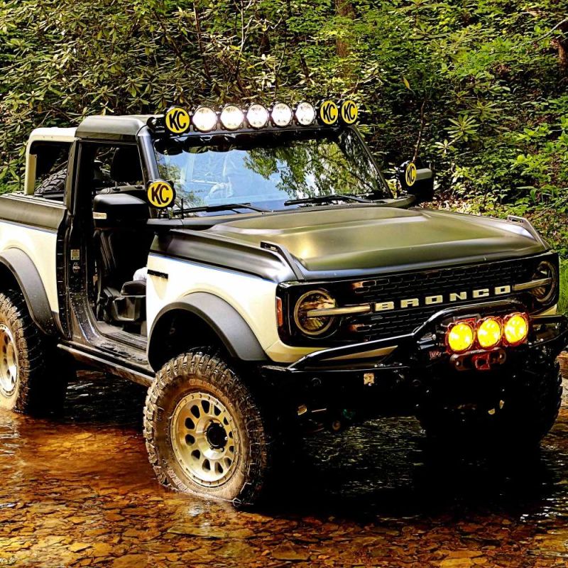KC HiLiTES Gravity LED Pro6 Wide-40 - 2-Light System Ditch Light Kits for 2021+ Ford Bronco | kcl97160