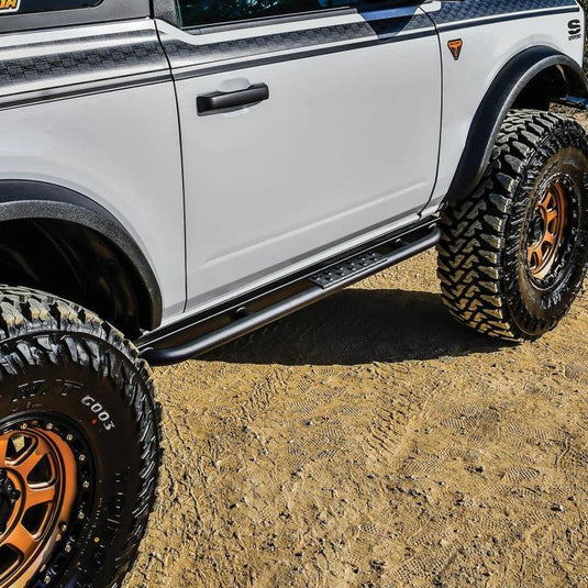Westin XTS Rock Slider for 2021+ Ford Bronco 2-Door Textured Black | wes42-14185