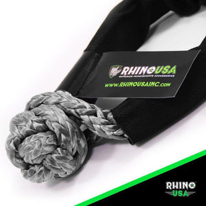 Rhino USA Synthetic Soft Shackles Gray (2-Pack) | SFTSHACK-12-GRY-2