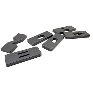UPR Products AMP Grille Letter Covers Overlays for 2021+ Ford Bronco (Carbonized Gray) | AMP-83683-042