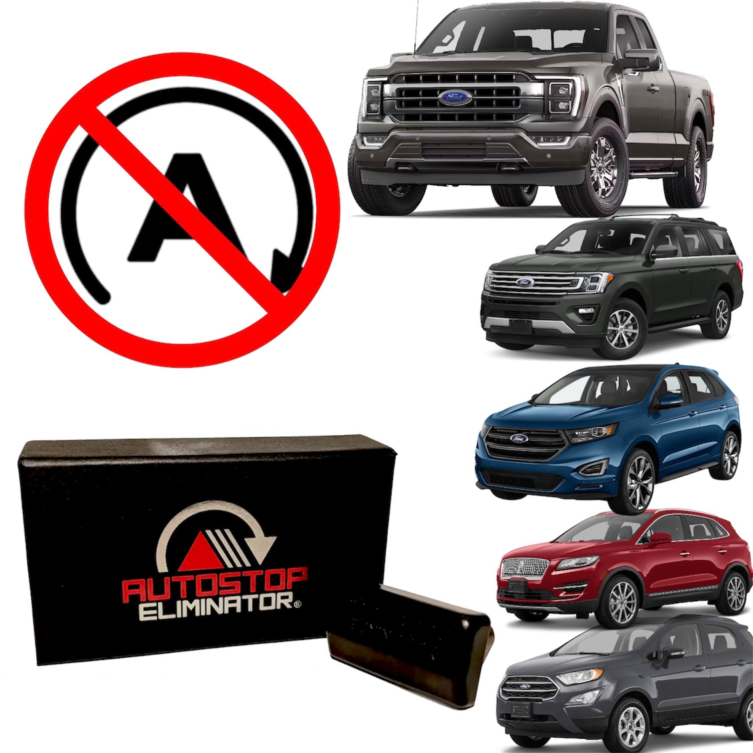 AutoStop Eliminator for 15-21 Ford F-150, 18-19 Expedition, 15-18 Edge, 18-19 EcoSport 17-19 Lincoln MKC | AE010