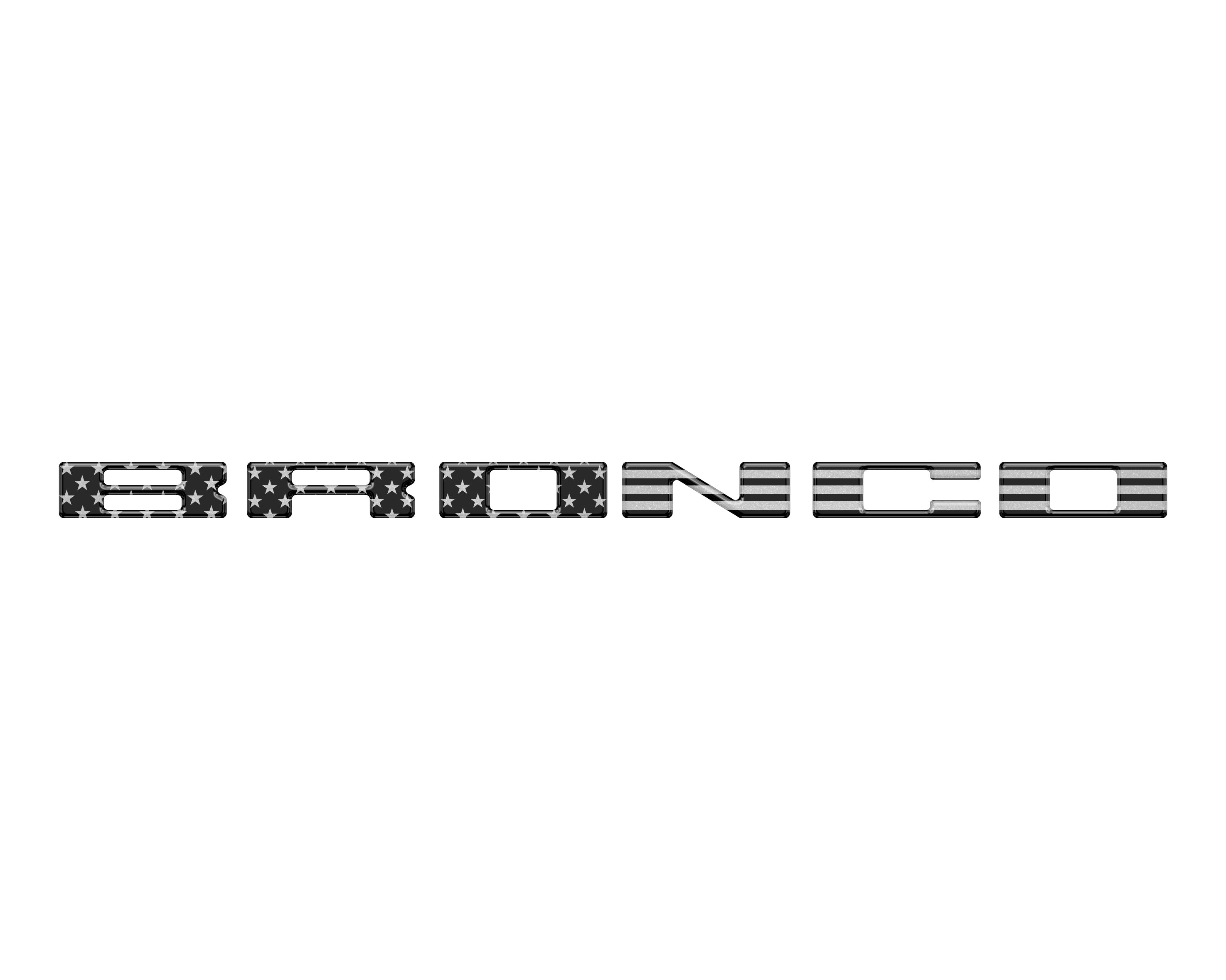 Tufskinz Glove Box Letters Inserts Fits 2021-2025 Ford Bronco