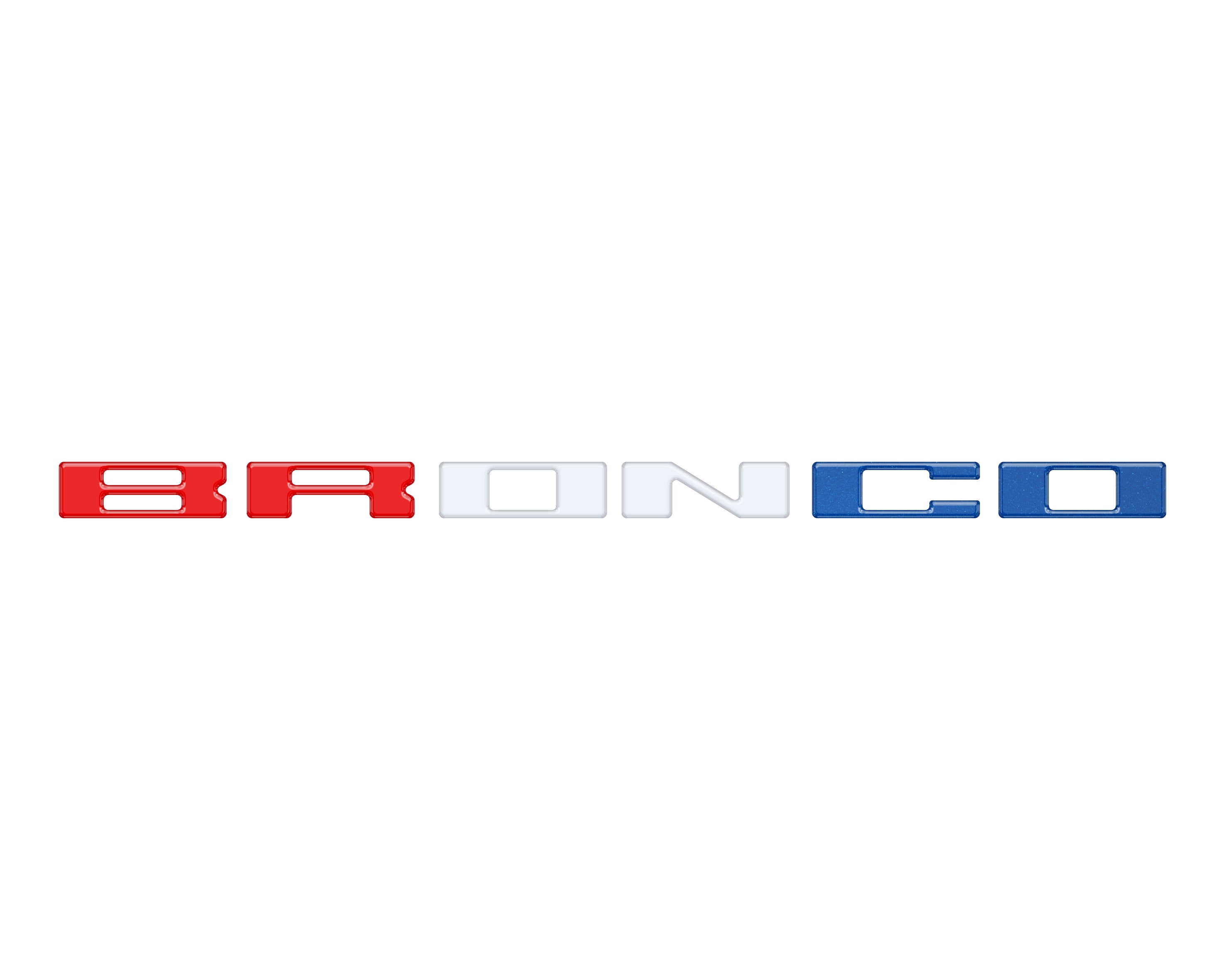 Tufskinz Glove Box Letters Inserts Fits 2021-2025 Ford Bronco