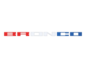 Tufskinz Glove Box Letters Inserts Fits 2021-2025 Ford Bronco