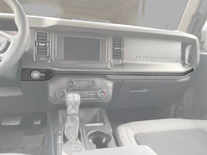 Tufskinz Center Dash Accent Overlays Fits 2021-2025 Ford Bronco