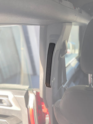Rear Grab Rail Accent Overlays Fits 2021-2025 Ford Bronco