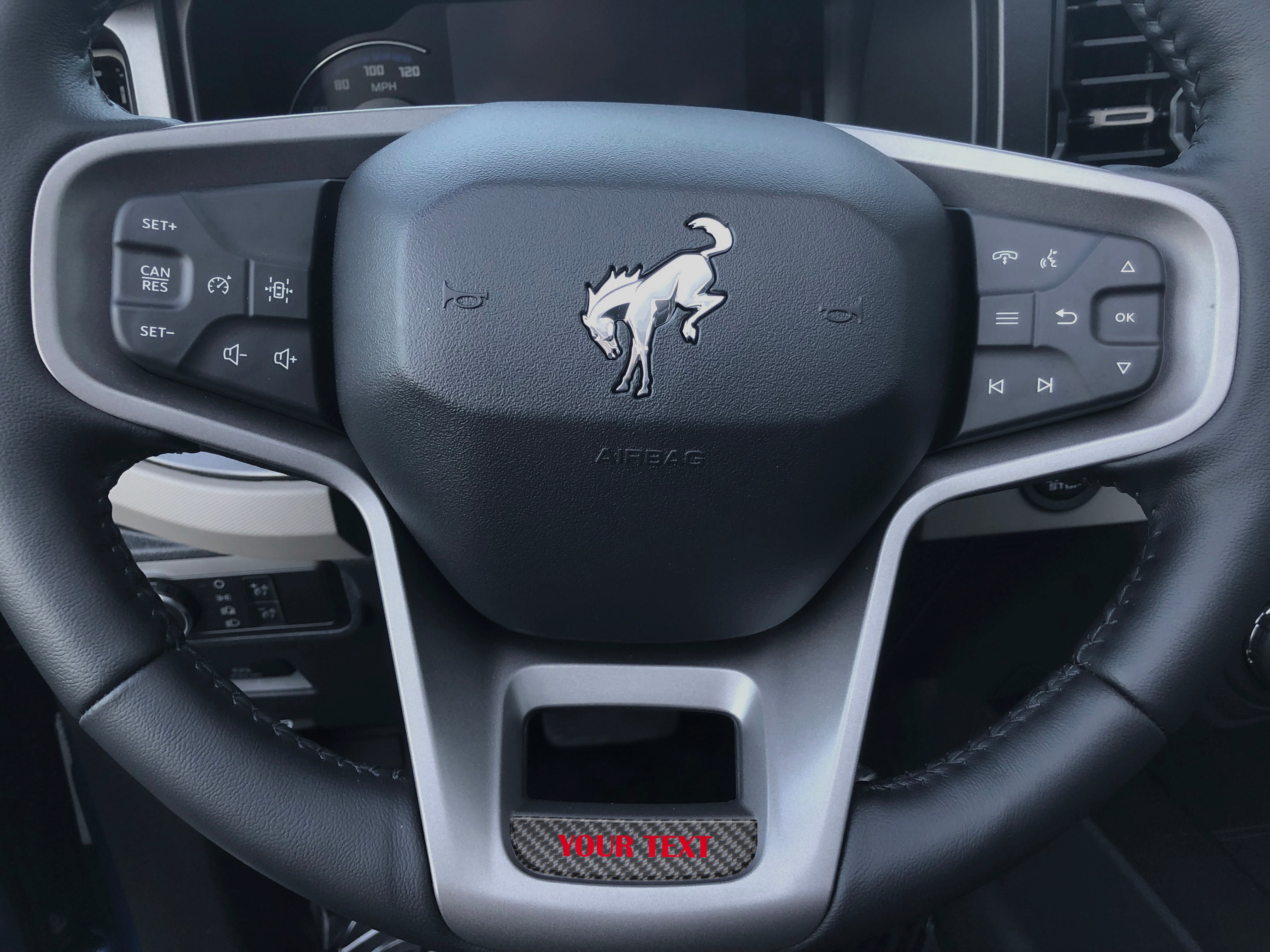Tufskinz Steering Wheel Accent Overlay Fits 2021-2025 Ford Bronco