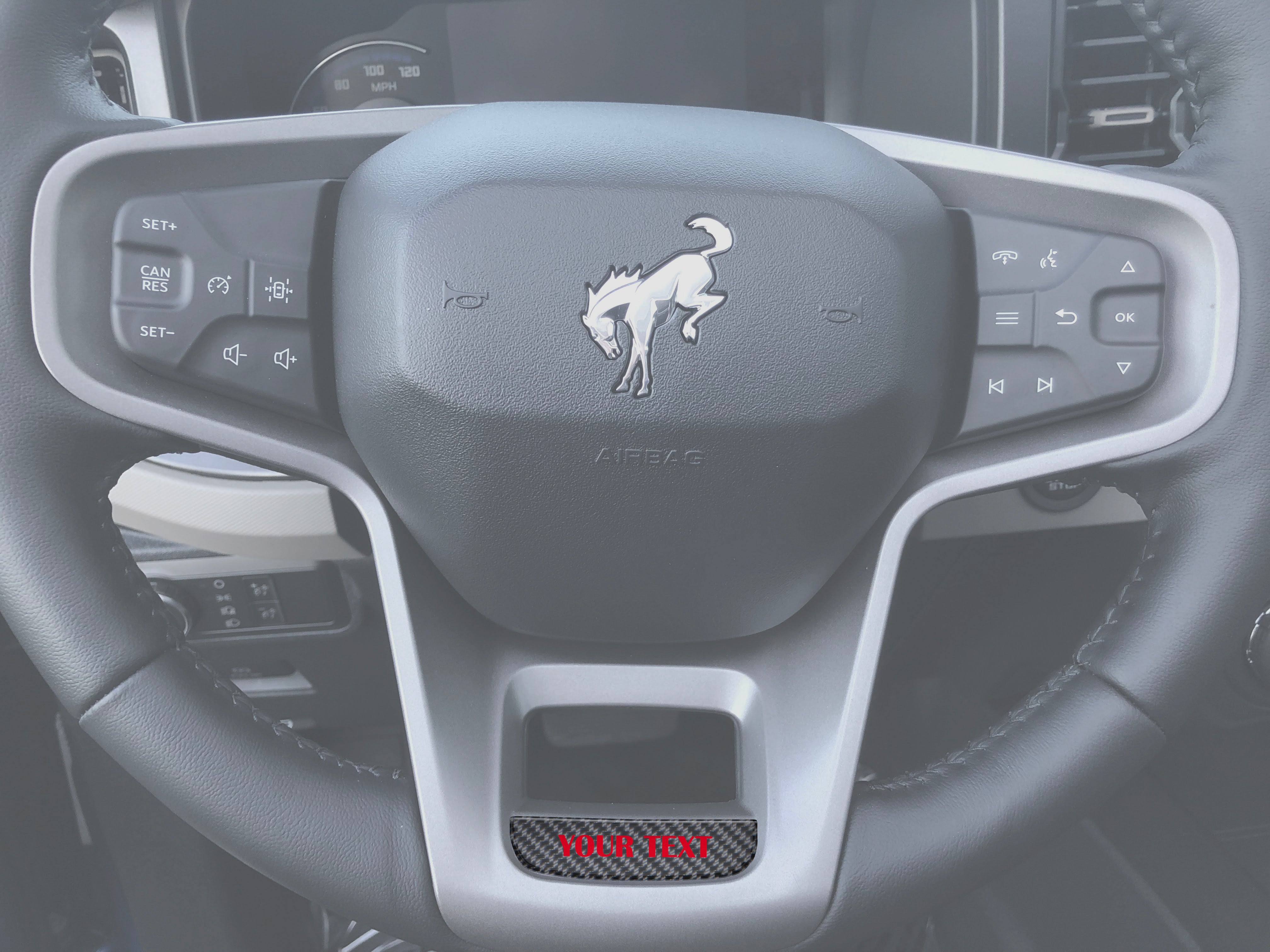 Tufskinz Steering Wheel Accent Overlay Fits 2021-2025 Ford Bronco