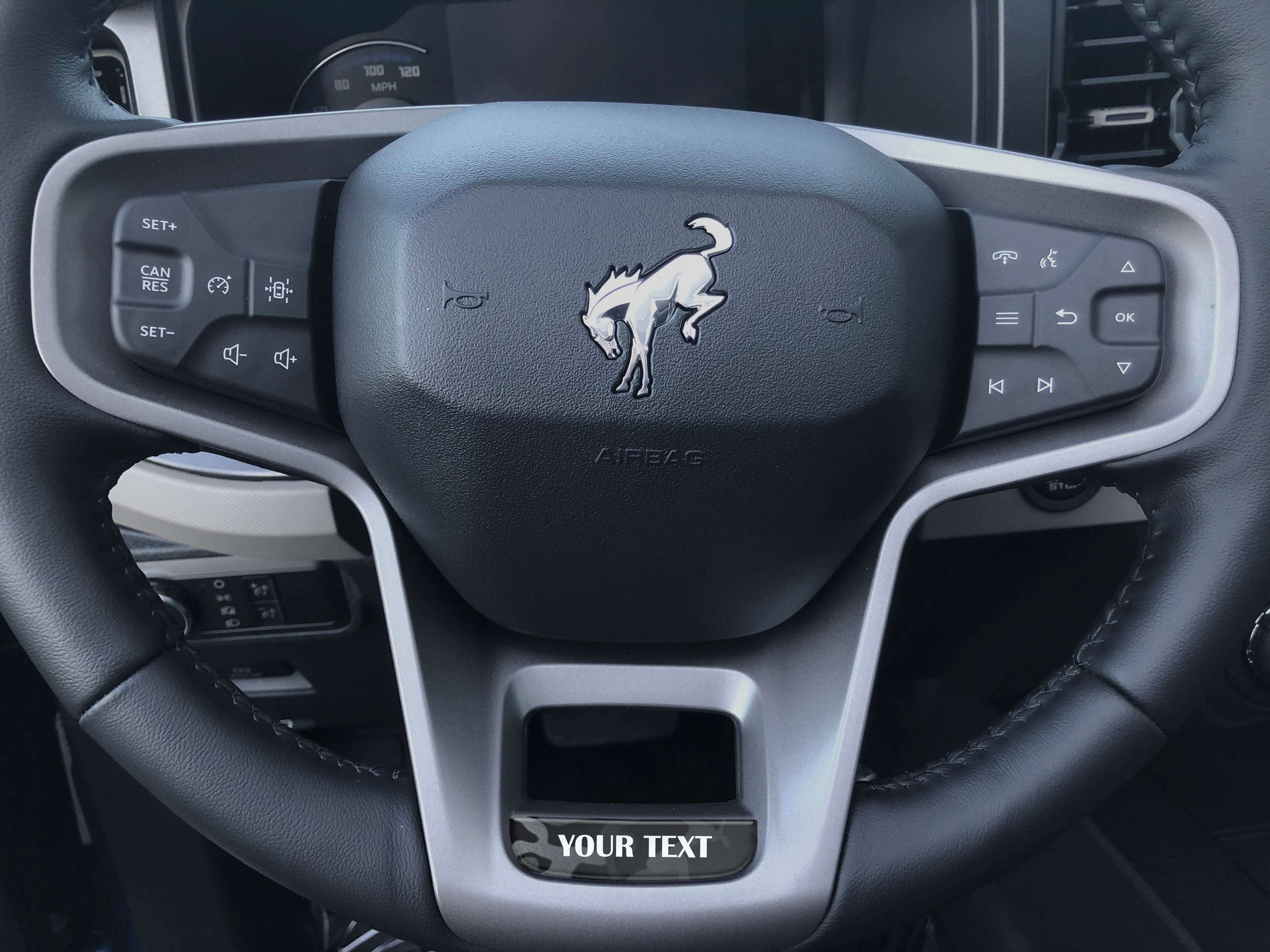 Tufskinz Steering Wheel Accent Overlay Fits 2021-2025 Ford Bronco