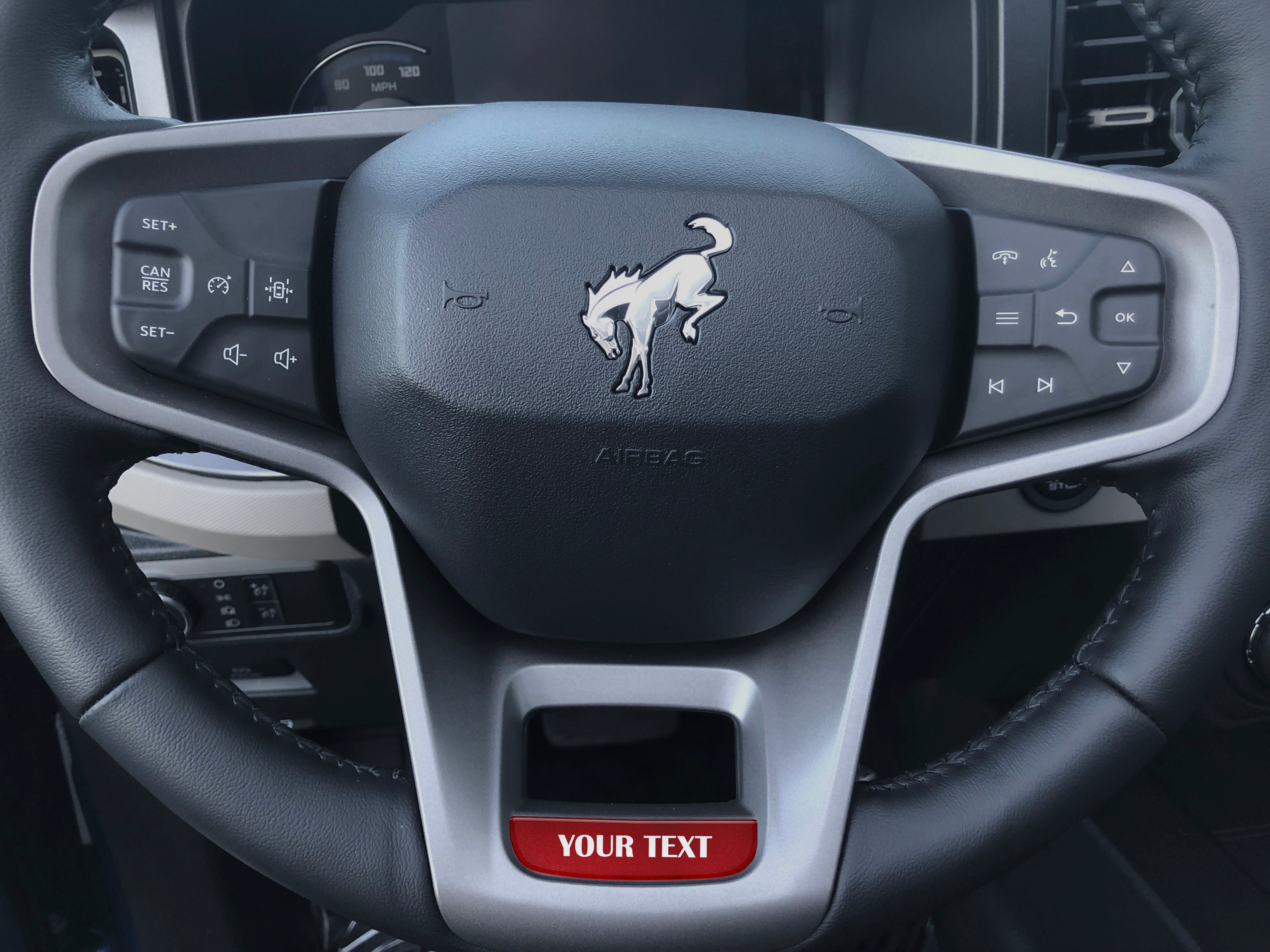 Tufskinz Steering Wheel Accent Overlay Fits 2021-2025 Ford Bronco