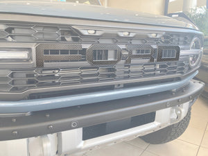 Tufskinz Front Grill Letter Overlays Fits 2022+ Bronco Raptor- Area 51