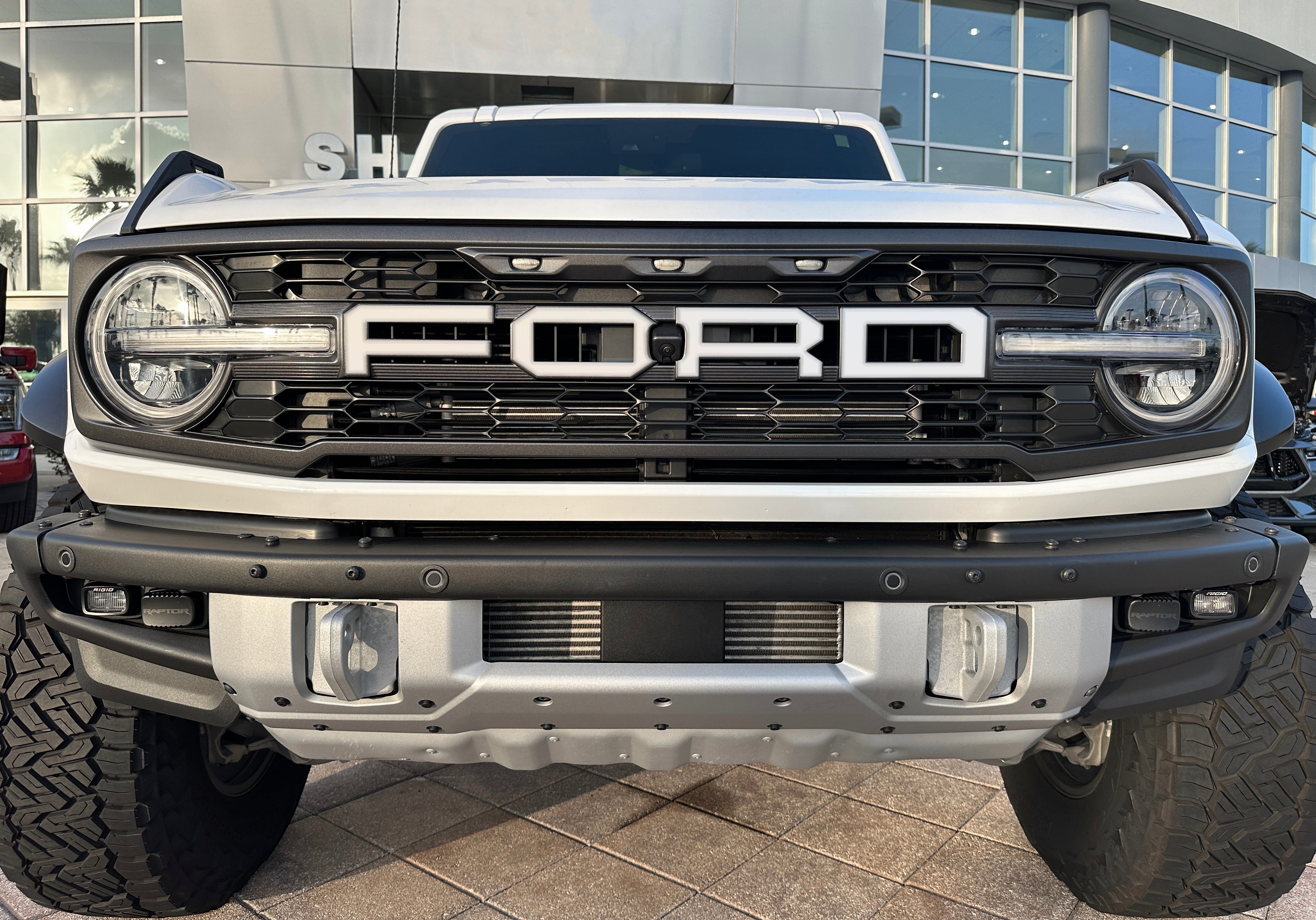 Tufskinz Front Grill Letter Overlays Fits 2022+ Bronco Raptor- Area 51