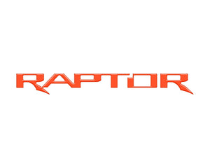 tuf-BRO067-CBO-G · Tufskinz Raptor Emblem Inserts Fits 2022-2025 Ford Bronco Raptor- Cyber Orange