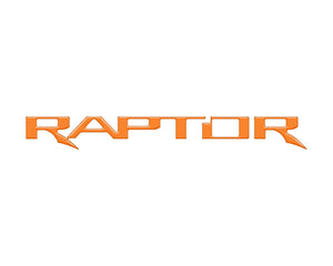tuf-BRO067-CBO-G · Tufskinz Raptor Emblem Inserts Fits 2022-2025 Ford Bronco Raptor- Cyber Orange