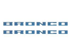 Tufskinz Bronco Running Board Letter Inserts/Overlays Fits 2021-2025 Ford Bronco