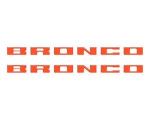 Tufskinz Bronco Running Board Letter Inserts/Overlays Fits 2021-2025 Ford Bronco