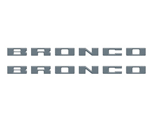 Tufskinz Bronco Running Board Letter Inserts/Overlays Fits 2021-2025 Ford Bronco